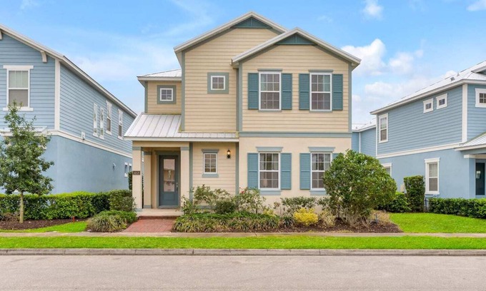 Reunion House | Stunning 5-Bedroom Pool Home in Reunion Resort – Close to Disney, Themed Rooms, Games & Theater Room
