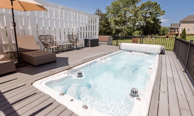 Forest House | Stunning Home 15 Mins. To Liberty U. / Lynchburg, 19 Ft. Swim Spa, Mtn. Views