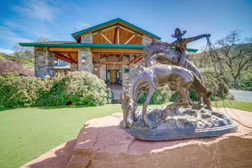 California Wine Country Villa | Stunning Hopland Vacation Rental with Pool and Hot Tub