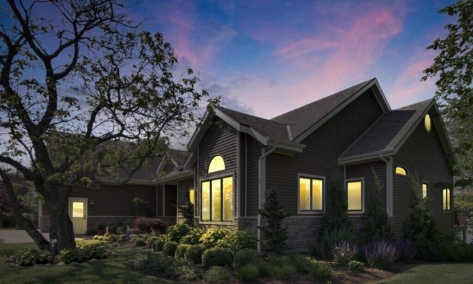 Kaleva House | Stunning Lake House - 200' of Lakefront with Kayaks & Game Room