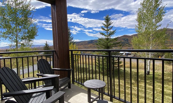 Steamboat Springs Condo | Stunning Mountain & Yampa Valley Views! Bedroom Fireplace. Easy Walk To Gondola
