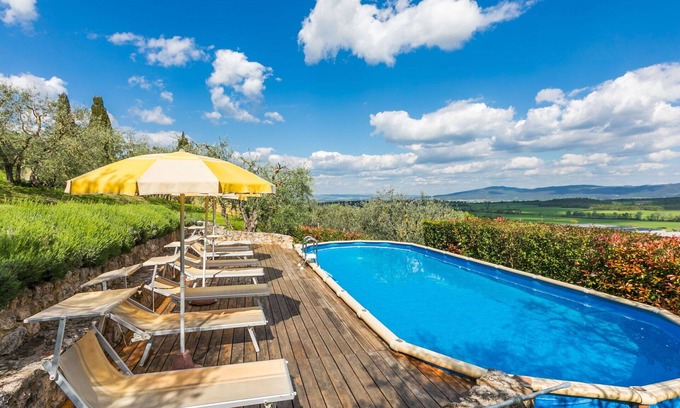 Lucciana House | Stunning private villa for 8 guests with WIFI, private pool, TV, terrace and pets allowed