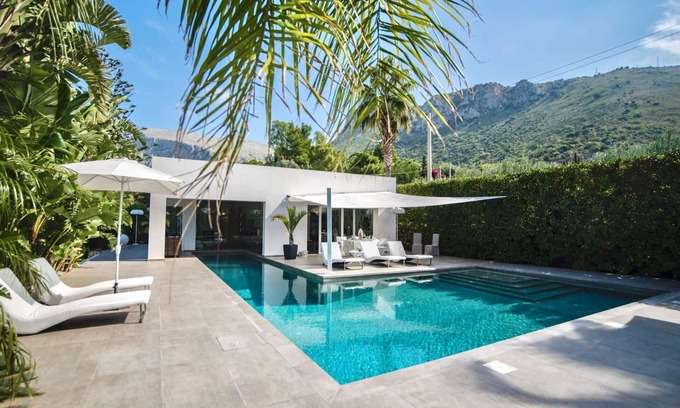 Cinisi Villa | Stunning private villa for 4 people with private pool, A/C, WIFI, TV and patio