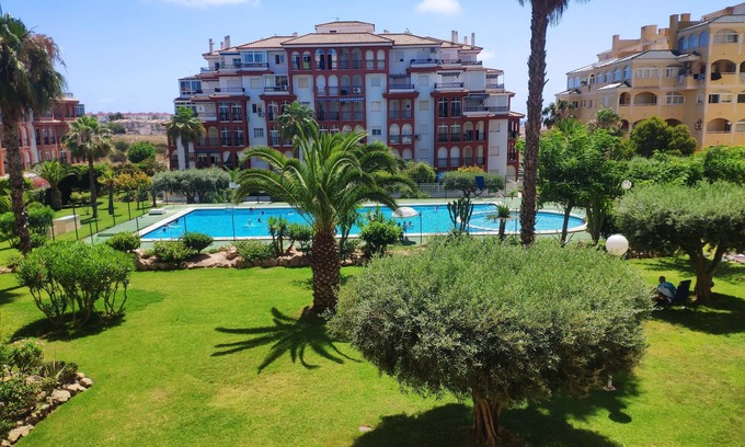 Torrevieja Apartment | Stunning Sea views, swimming pool in large tropical garden, close to the sea