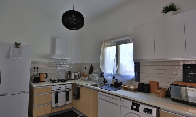 Kyrenia District Apartment | Stunning Seaview Haven 3 min to Beach in Lapta