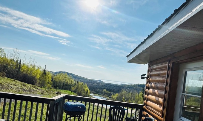 Neebing Cabin | Stunning view of Lake Superior nestled on 61 acres.