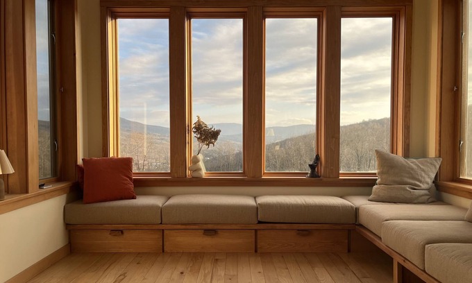 Margaretville House | Stunning views of the Catskills. Open meadows. Serene living space.