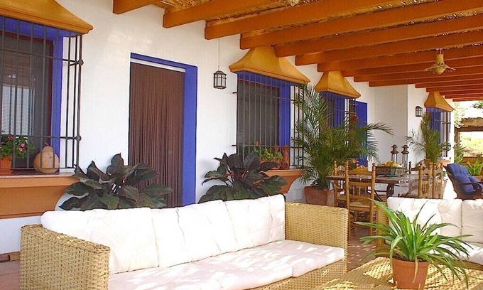 La Herradura House | Stylish Andalusian country house with pool in olive grove facing the sea