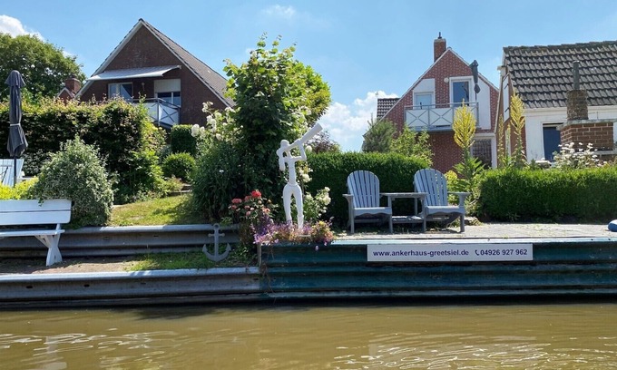Greetsiel Condo | Stylish, romantic top-floor apartment with balcony and that certain something