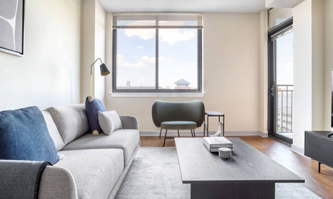 Pentagon City Apartment | Sunlit Pentagon City 1BR w/ W/D, Gym & Pool, near Metro, by Blueground