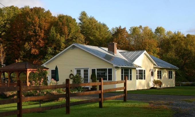 West Woodstock House | Sunlit VT Country Home w/Hot Tub. Ideal location near Woodstock village