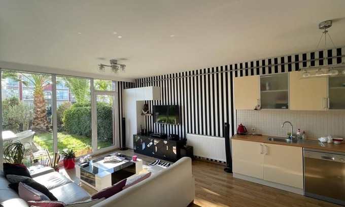 Kurtkoy Apartment | Sunny 1bdr with Garden