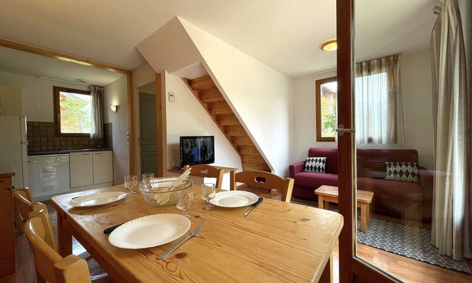 Saint-Etienne-en-Devoluy Ski Chalet | Sunny Chalet 3 Rooms, 450m from Ski Lift, Free Wifi, Parking - Dévoluy