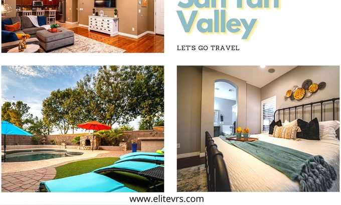 San Tan Valley House | Sunny Haven! Perfect Heated Pool Home. Dog Friendly! 6M Min,