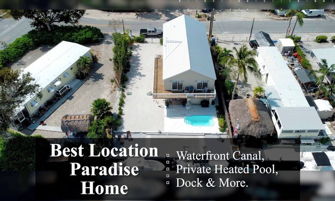 Key Largo House | Sunny Waterfront Haven ~ Heated Pool ~ Dock ~Scenic View In Key Largo