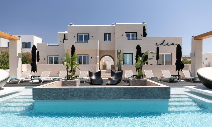 Kastraki Apartment | Superior Sea View 2-Room Residence with Outdoor HotTub - Eden Residences &Suites