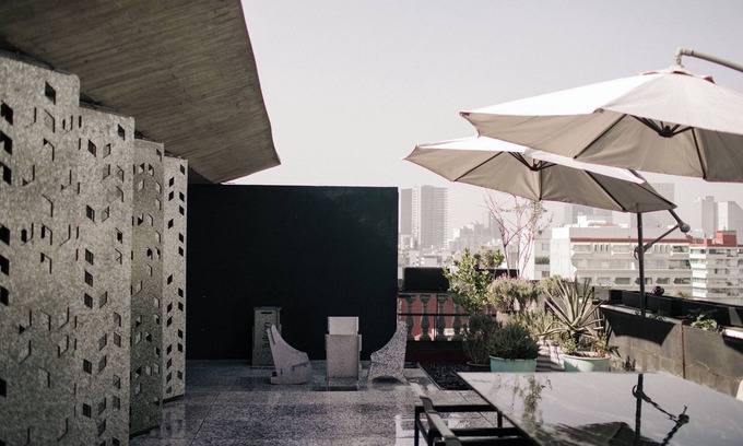 Polanco Apartment | Sustainable luxury 3 level penthouse in Polanco. View from roofgarden.
