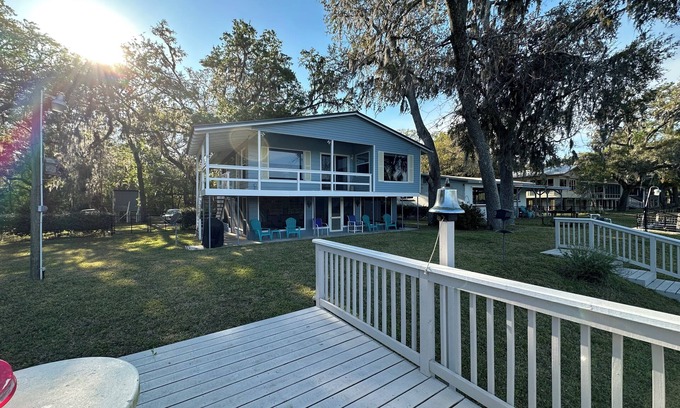 Old Town House | Suwannee River 2BR 1BA near Fanning Springs. Lower level screened, Boat House