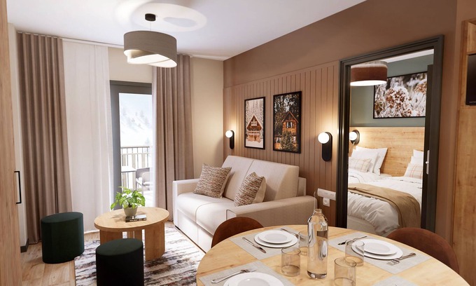 Les Claux Condo | T2 moderne au coeur de Vars, ski aux pieds, balcon