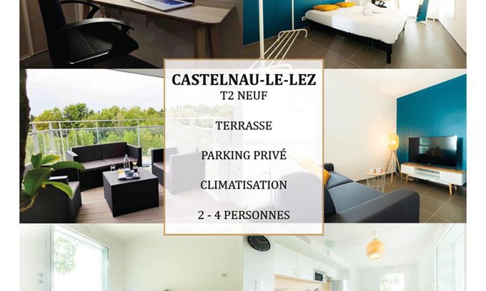 Castelnau-le-Lez Apartment | T2 – Moderne et Business – La Conciergerie Martinkey’s