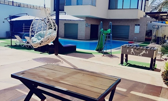 Amman Ski Chalet | Tala Villa Dead SeanPrivate 3 bedrooms chalet , private pool, kids playing area