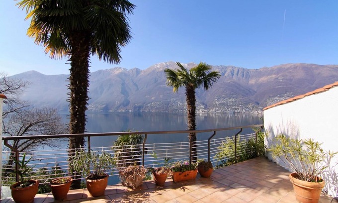 Pino Lago Maggiore Apartment | Tastefully furnished 2-room apartment with large terrace & dream lake view