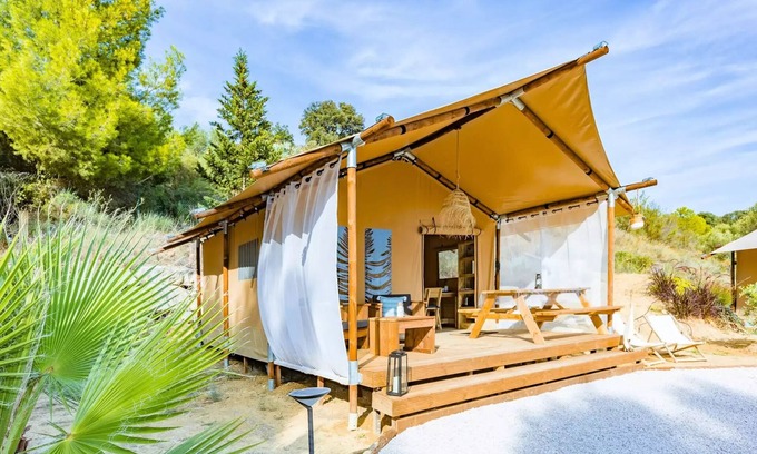 Commequiers House | Tent Lodge 2ch. 20m2 (2025) 4 bis 5 Personen - 4 Pers. im Tarif enthalten
