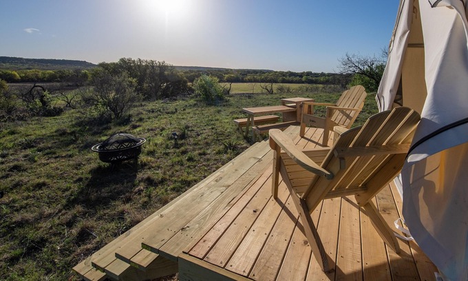May RV Rental | Tentrr Signature Site - Texas 1873 - Coleman Cooking Site