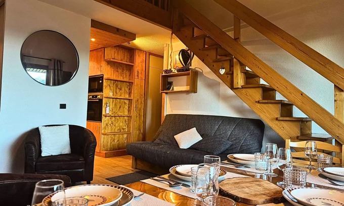 Les Avanchers-Valmorel Apartment | Teppes Residence - Teppes 46 - Duplex start and return «skis aux pieds»