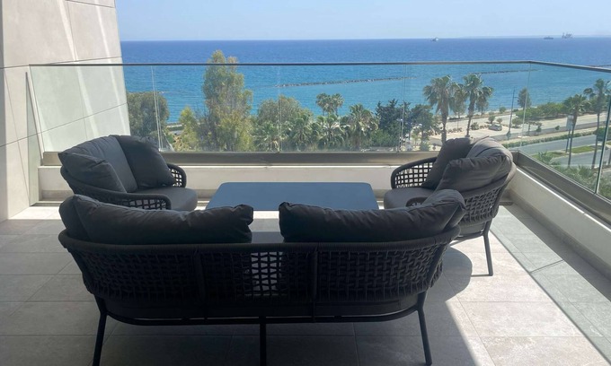 Agios Tychon Apartment | The Address - Seaview Luxury 2 Bedroom Apartment
