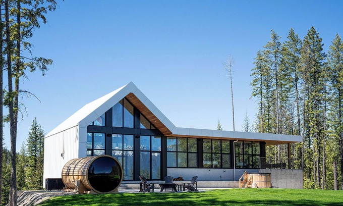 British Columbia Interior Ski Chalet | The Alder - Shelter Bay Estates Modern Chalet