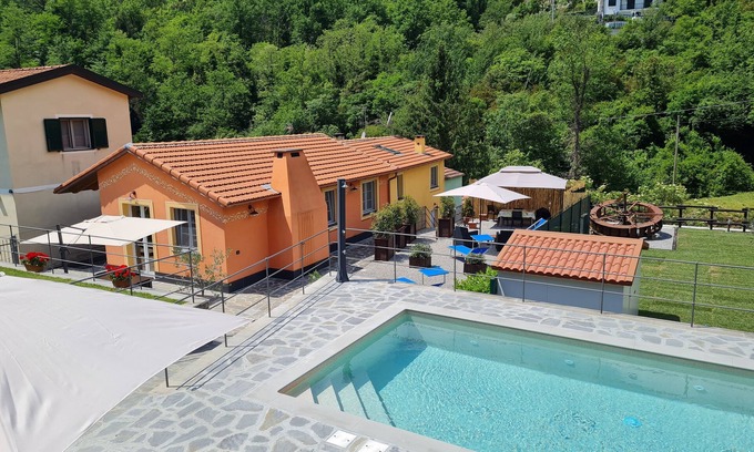 Casarza Ligure House | The "BARLETTI MILL" WITH HEATED POOL.