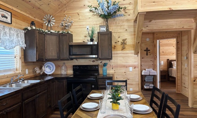Dennis Cabin | The Blue Iris Cabin on Lake Granbury