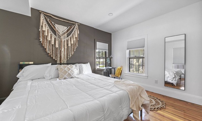 Rockport Apartment | The Bookstore · 2 Private Parking Spots · 2 King Beds · Downtown Rockport·