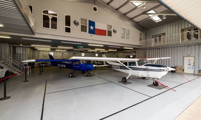 Haslet House | The Hands Down COOLEST Stay in Fort Worth - Active Airplane Hangar