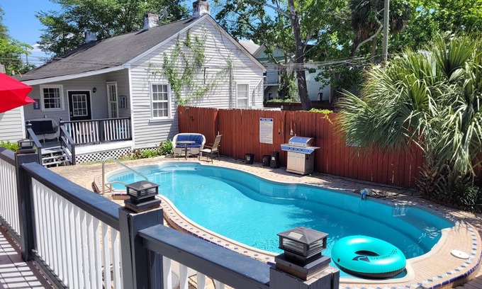 Beach Institute Condo | The James Leonard House with Pool!