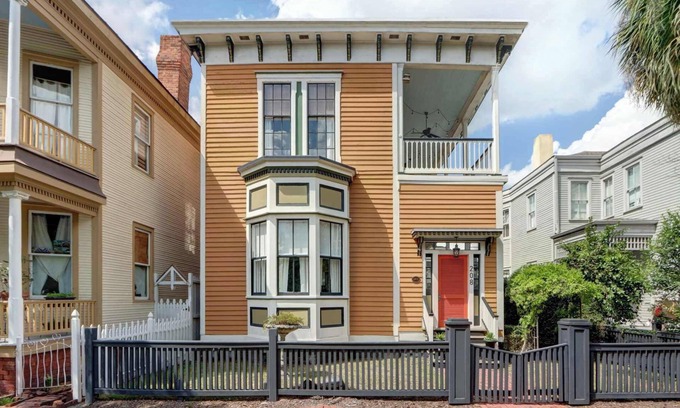 Savannah Victorian District House | The Koi Estate | Historic Charm | Dual Balconies!