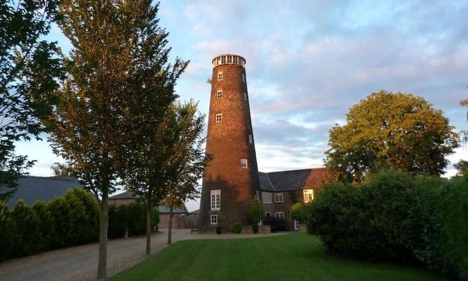 Stoke Ferry House | The Old Mill, 7 storey, dog friendly outdoor pool & bbq