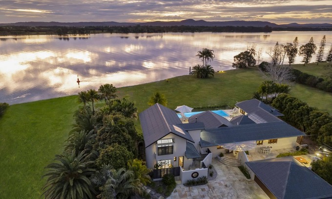 Palmers Island House | The Palms Yamba - Private luxurious riverfront estate!