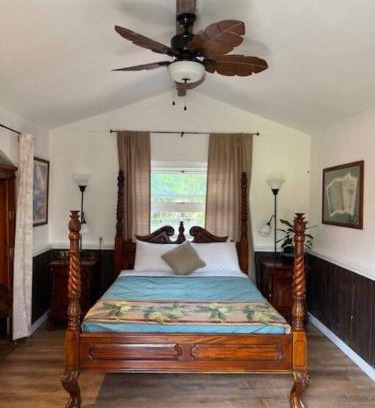 Keaau House | The Red Cottage and Hawaiian Pond Garden Paradise!