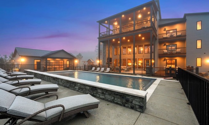 Pickens Cabin | The Unicorn, 8 Bedroom, Pool, Pickleball, Game Room & More