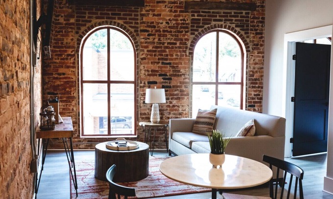 Jonesville Apartment | Three Trails Downtown Elkin, 1 Bedroom, Main St View
