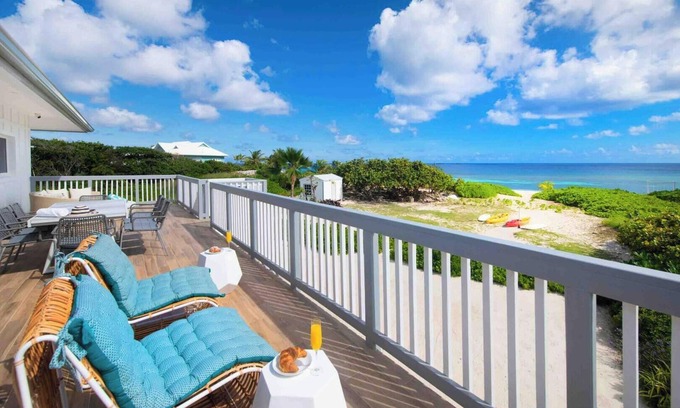 North Side Villa | Timmy's Place: Rum Point Beach House w/Backyard Snorkeling, Rec Room, & Seaside Swing Set