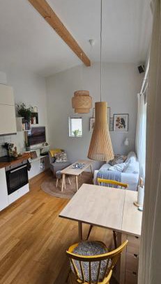 Savedalen House | Tiny grey house with loft, 15 min from city center