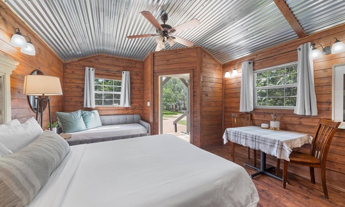 Crawford Cabin | Tiny House Living on Outdoor Oasis Retreat Just 20 Minutes to Waco!