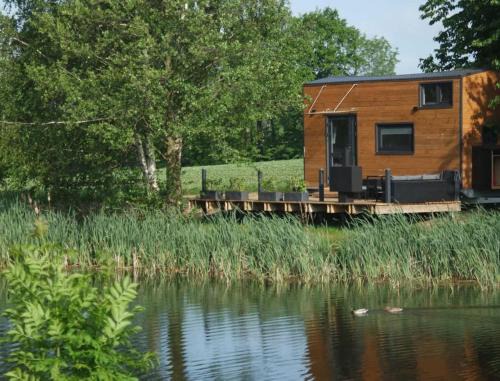 Buhlau House | TinyHousebeiDresden klein aber fein, beste Lage Naturteich große Terrasse - Nähe Sächsische Schweiz