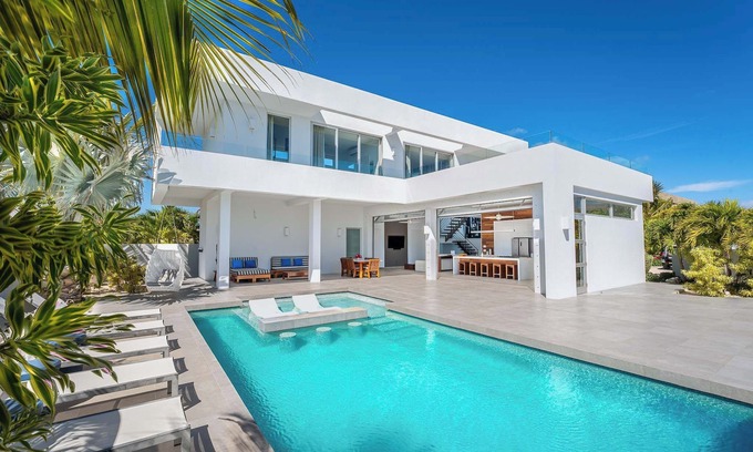 Long Bay Villa | Top-Rated Seaside Villa with Pool - White Villas