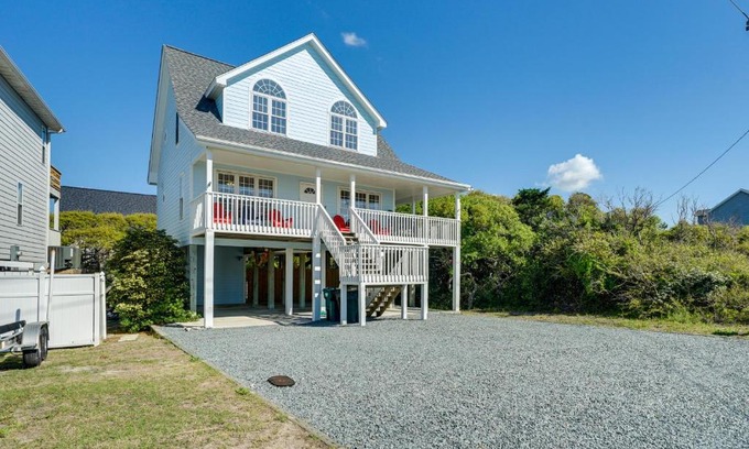 Topsail Beach House | Topsail Beach Vacation Rental Idyllic Ocean Views