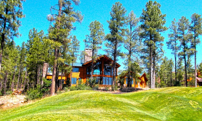Torreon Cabin | Torreon Luxury Cabin, 4000 Sq Ft on 1st green Golf Course/Creek/Family friendly