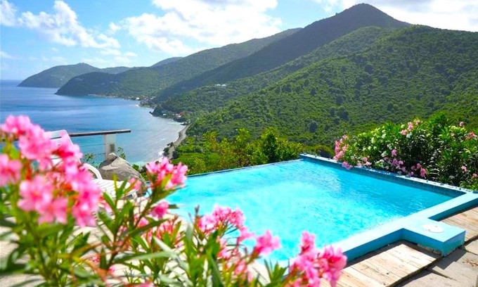 West End Villa | Tortola Adventure Private Villa Ocean-View Pool